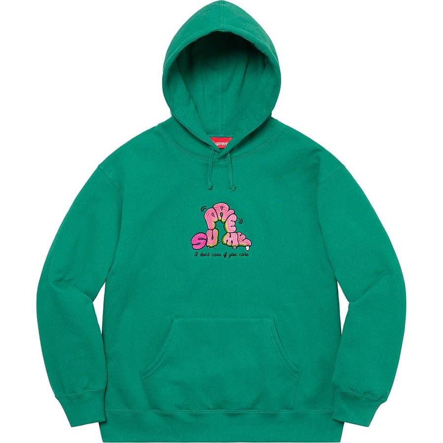 Supreme Don't Care Hooded Sweatshirt release photo 3