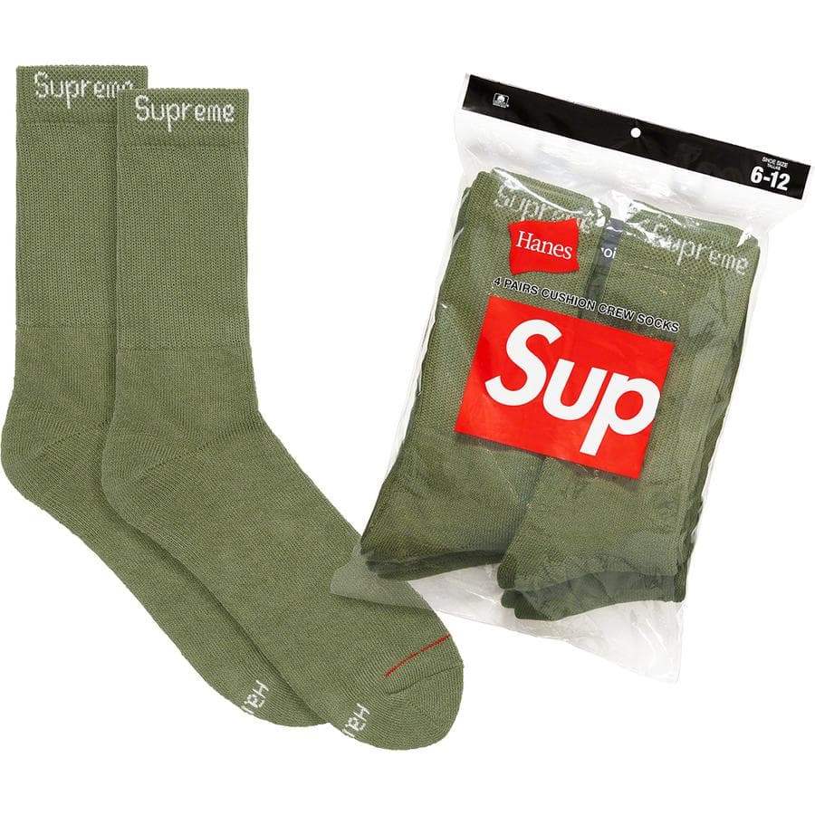Supreme®/hanes® Crew Socks (4 Pack) release photo 1