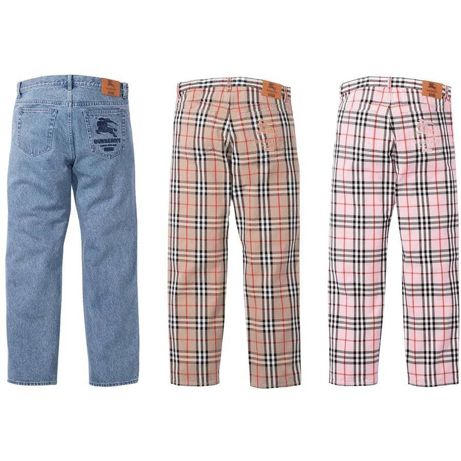 Supreme®/burberry® Regular Jean release photo 1