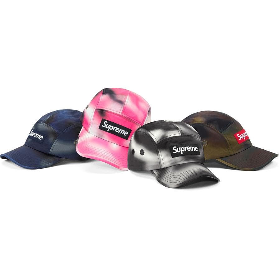 Supreme Washed Satin Camo Camp Cap release photo 1