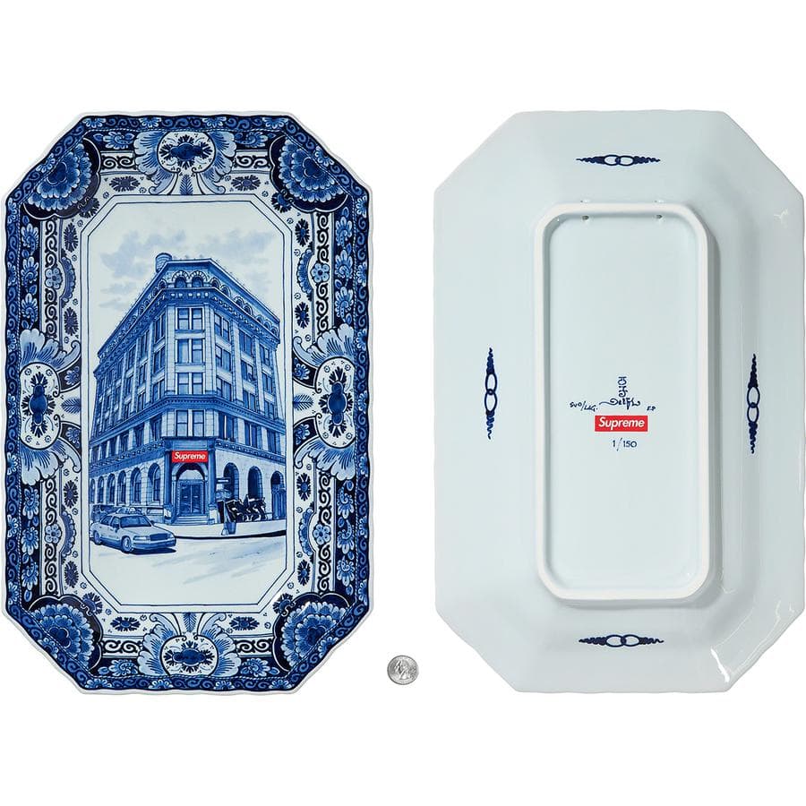 Supreme®/Royal Delft Hand-Painted 190 Bowery Large Plate release photo 1