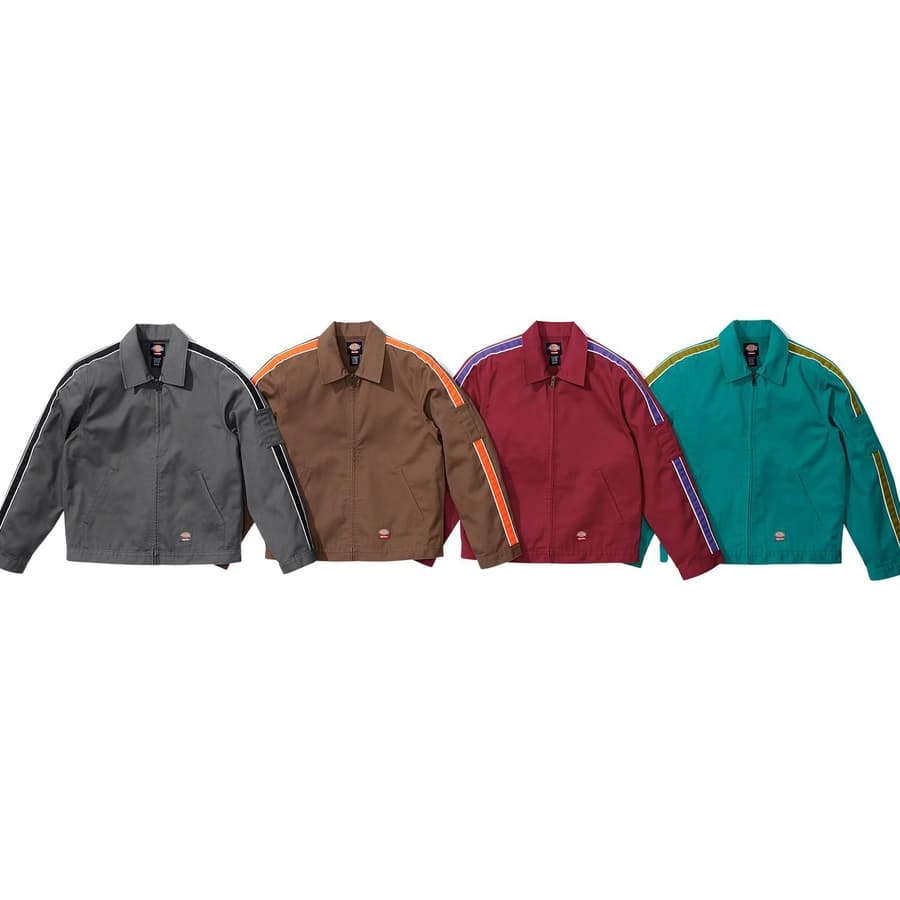 Supreme®/dickies® Stripe Eisenhower Jacket release photo 1