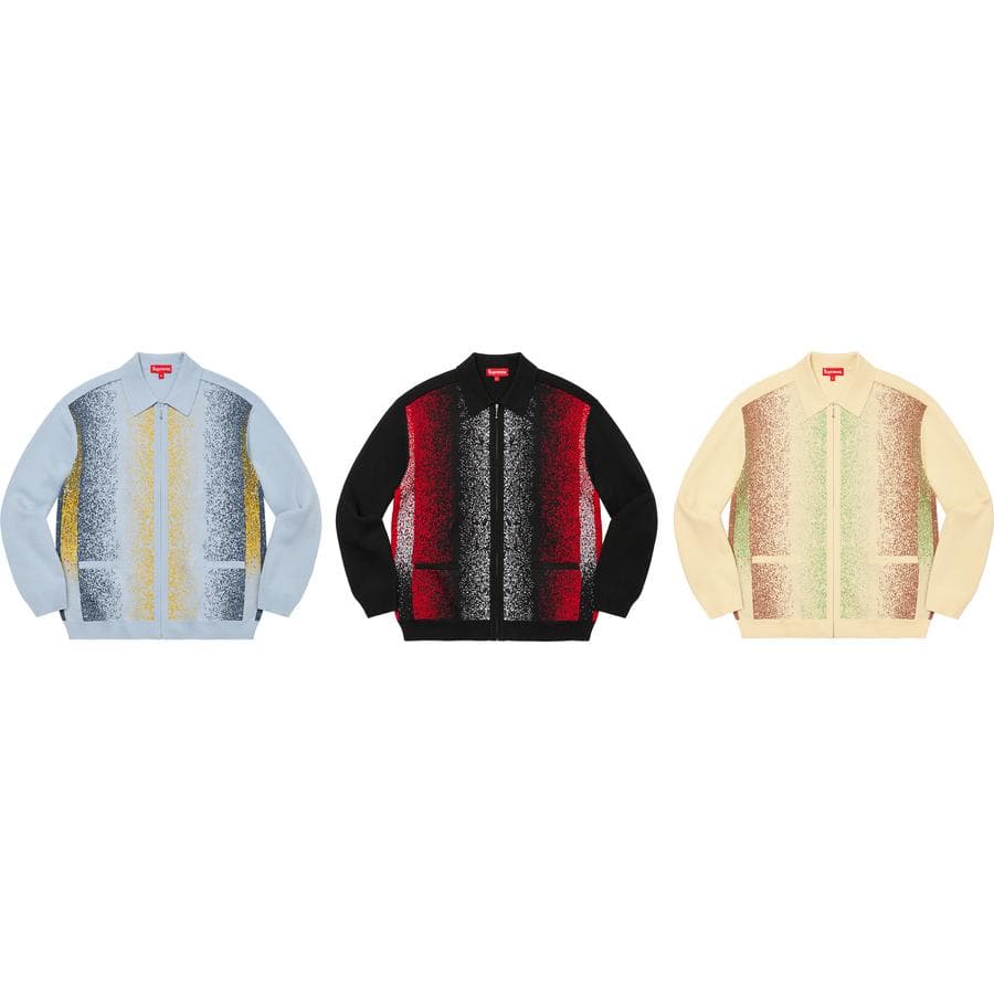 Gradient Stripe Zip Up Cardigan release photo 1