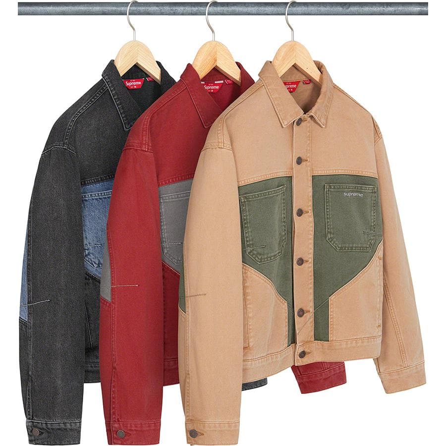 2-tone Paneled Denim Jacket release photo 1