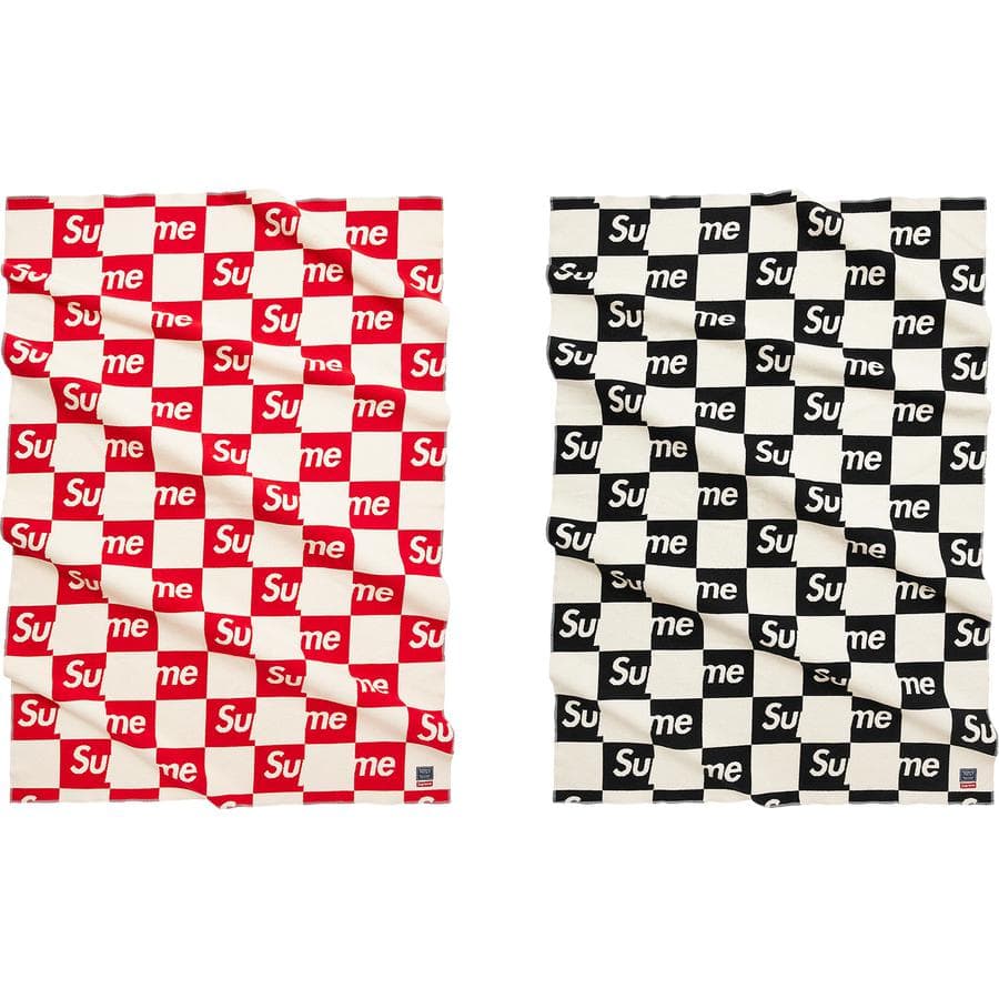 Supreme®/faribault Woolen Mill Checkerboard Wool Throw release photo 1