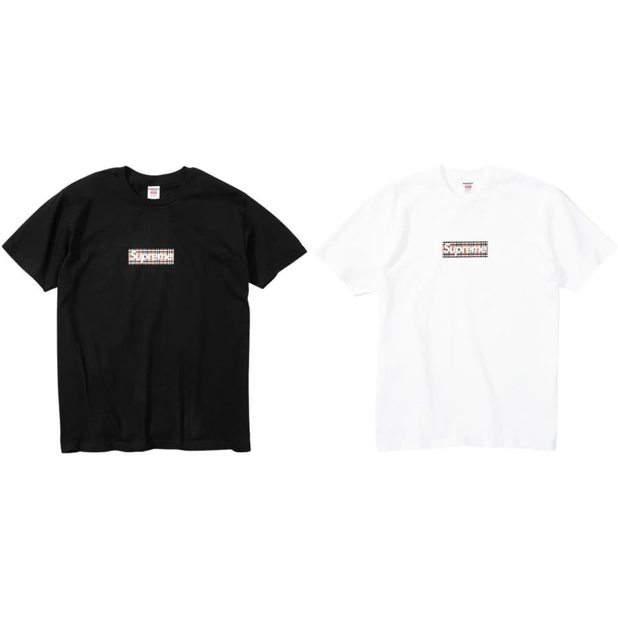 Supreme®/burberry® Box Logo Tee release photo 1
