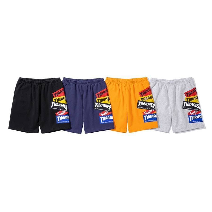 Supreme®/thrasher® Multi Logo Sweatshort release photo 1