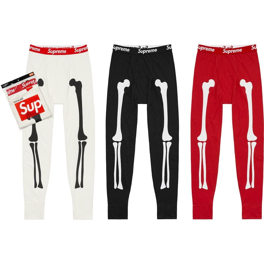Supreme®/hanes® Bones Thermal Pant (1 Pack) release photo 1
