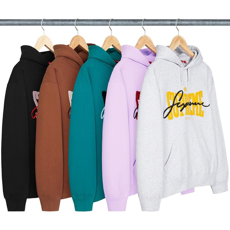 Embroidered Chenille Hooded Sweatshirt release photo 1