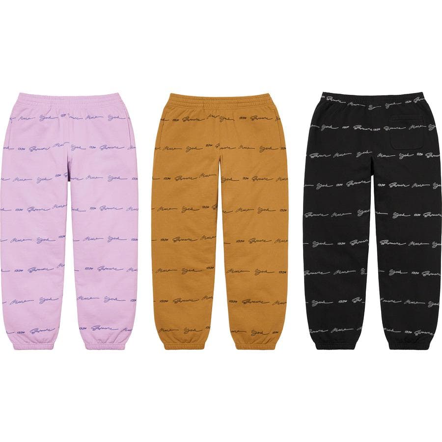 Script Stripe Sweatpant release photo 1