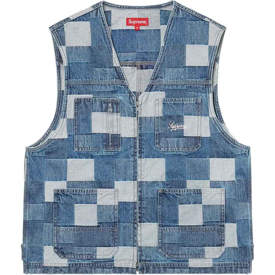 Supreme Patched Denim Vest release photo 3