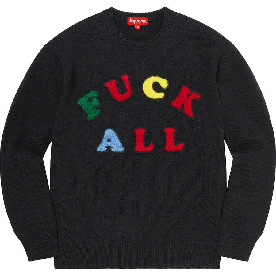 Supreme Jamie Reid Fuck All Sweater release photo 2