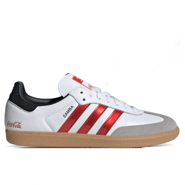 Adidas Originals x Coca-Cola Samba OG - Cloud White/None/Gum adidas release photo
