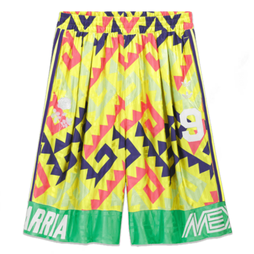 Adidas Originals x Willy Chavarria Long P Short - Solar Lemon/Pure Purple/Solar Turbo adidas release photo