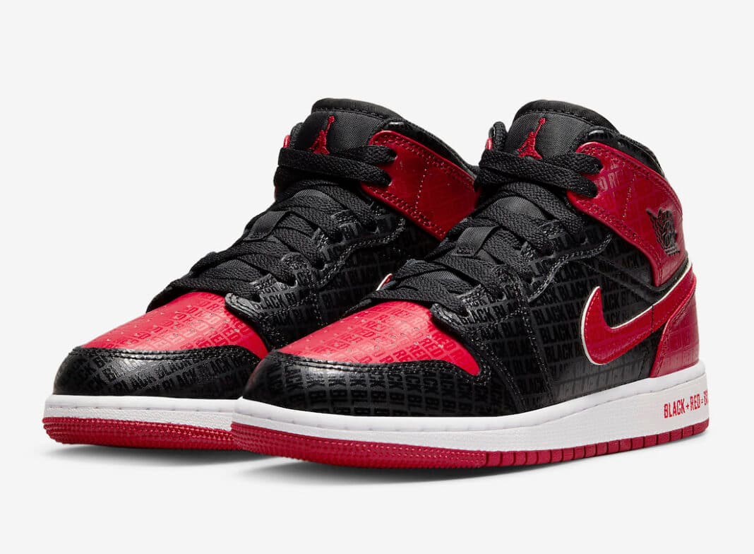 Air Jordan 1 Mid GS “Bred” release photo 1