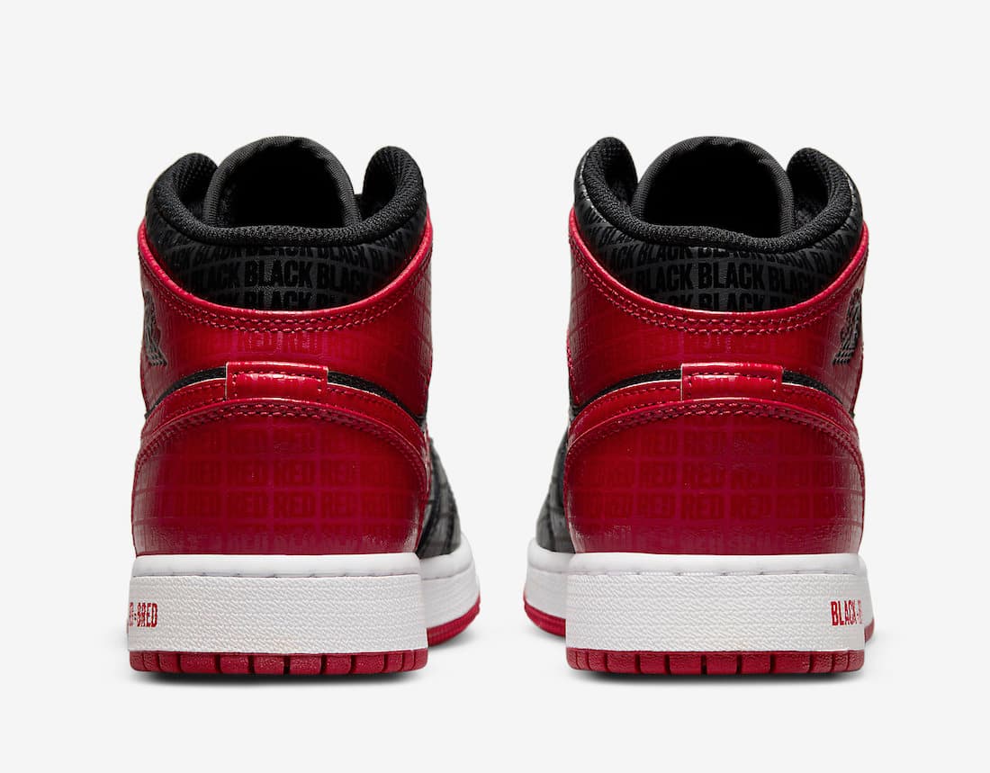 Air Jordan 1 Mid GS “Bred” release photo 6