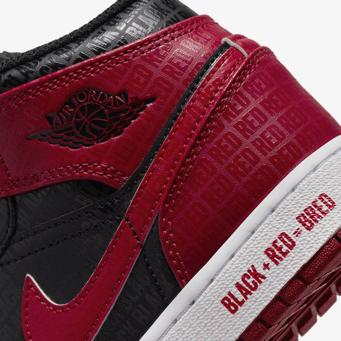Air Jordan 1 Mid GS “Bred” release photo 9