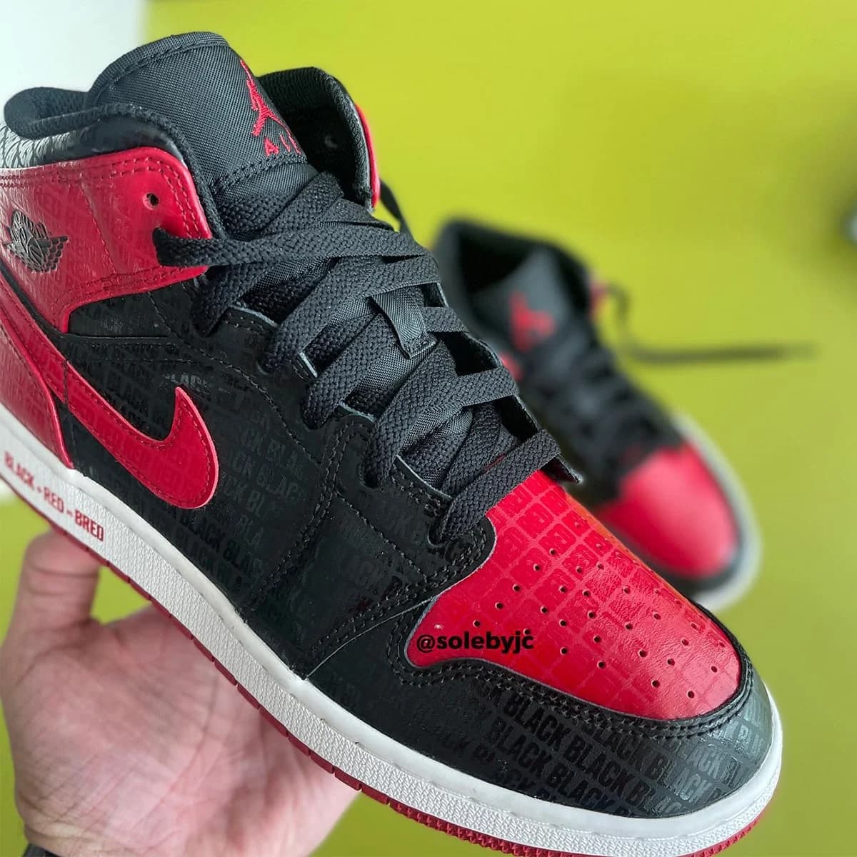 Air Jordan 1 Mid GS “Bred” release photo 21