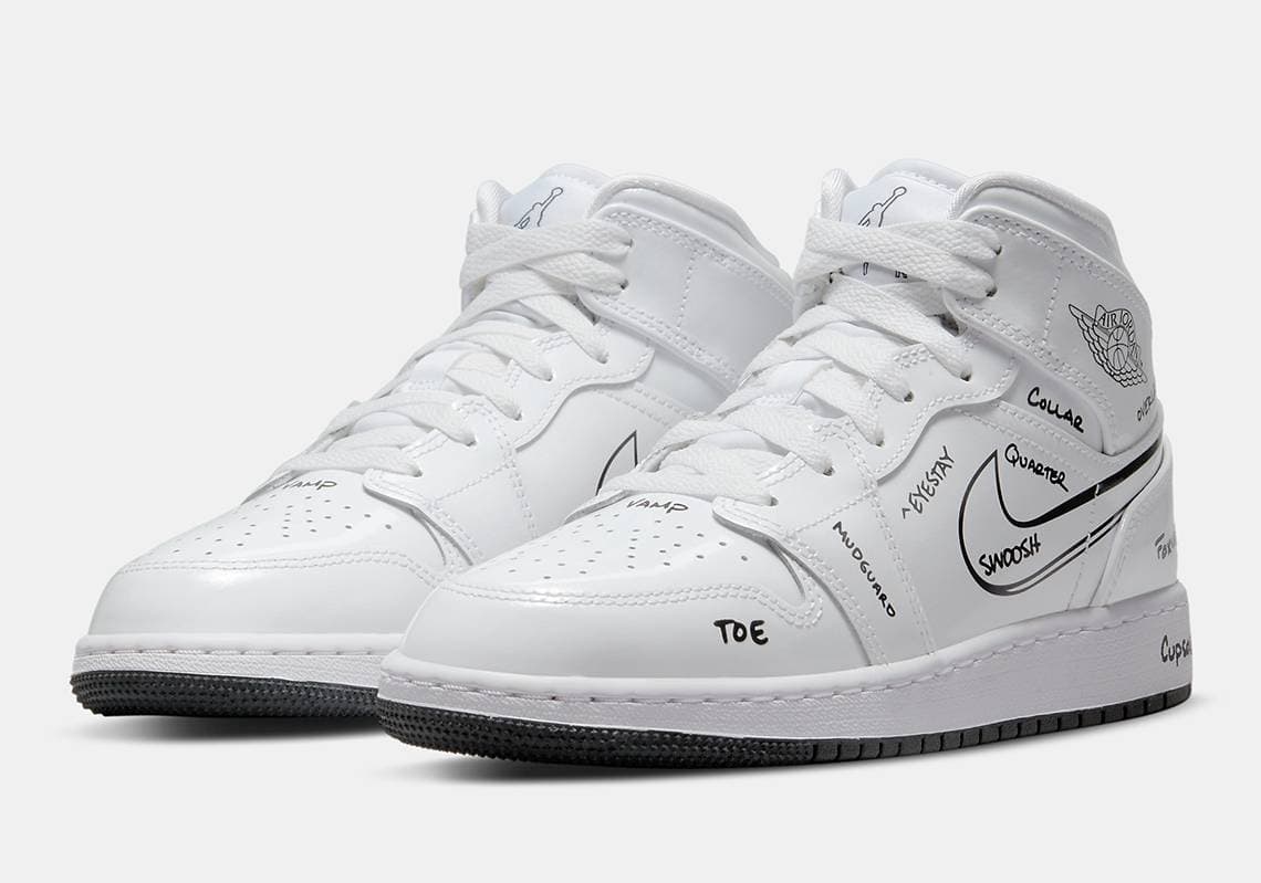 Air Jordan 1 Mid "Schematic" Jordan release photo