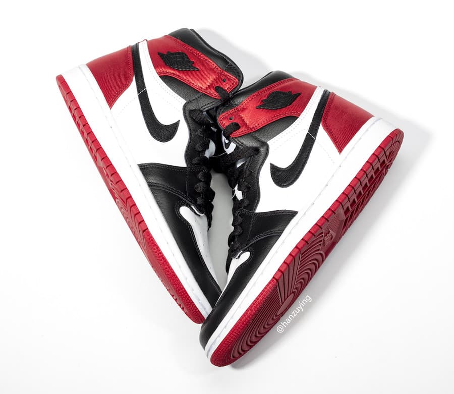 Air Jordan 1 Satin WMNS “Black Toe” release photo 2