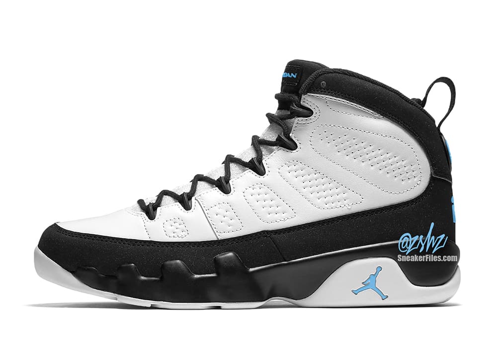 Air Jordan 9 “University Blue” release photo 1