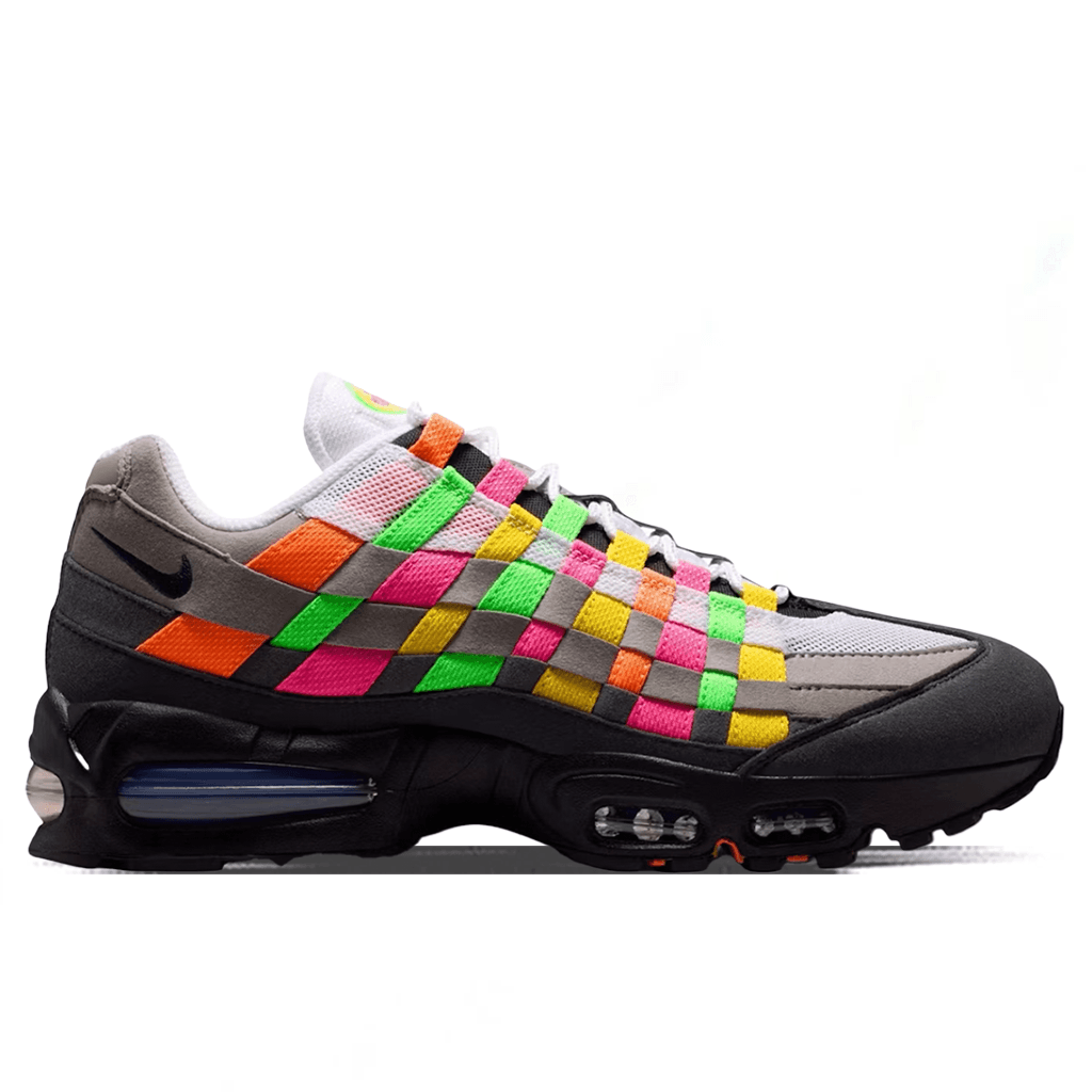 Air Max 95 Big Bubble Woven 'Multi' - White/Purple Dynasty/Pearl Grey release photo