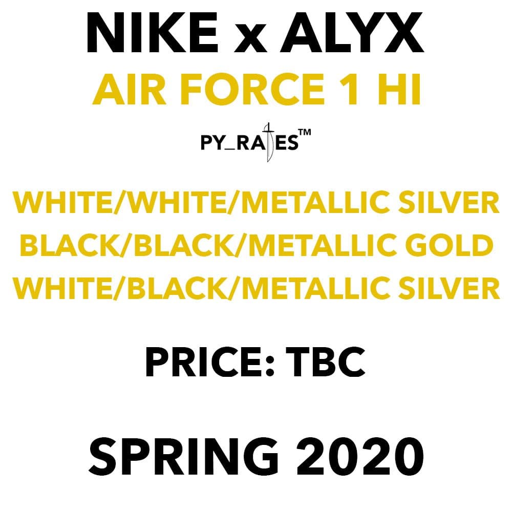 Alyx x Nike Air Force 1 High release photo 18