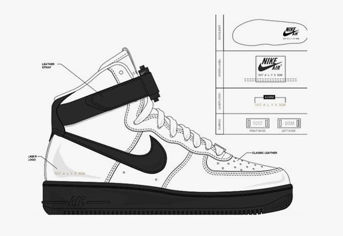 Alyx x Nike Air Force 1 High release photo 28
