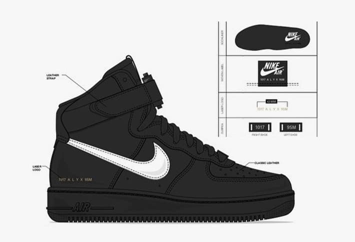 Alyx x Nike Air Force 1 High release photo 29