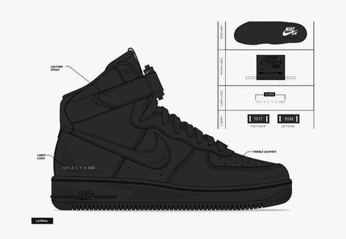 Alyx x Nike Air Force 1 High release photo 30