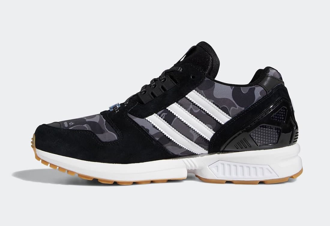 BAPE x Undefeated x adidas ZX 8000 release photo 12