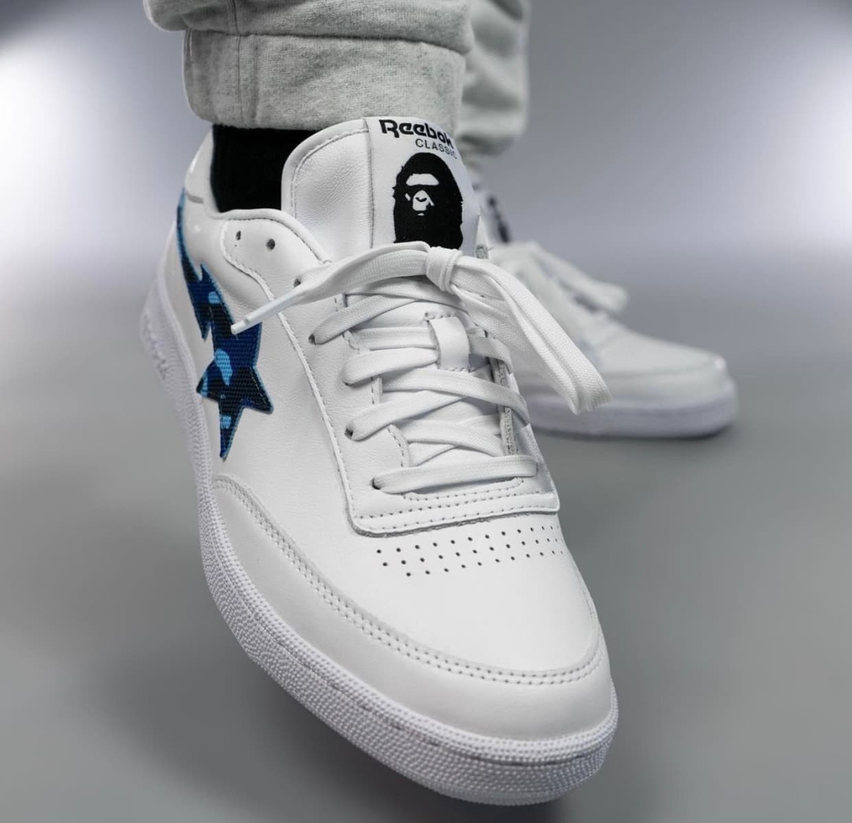 Bape x Reebok Club C “Bapesta” release photo 20