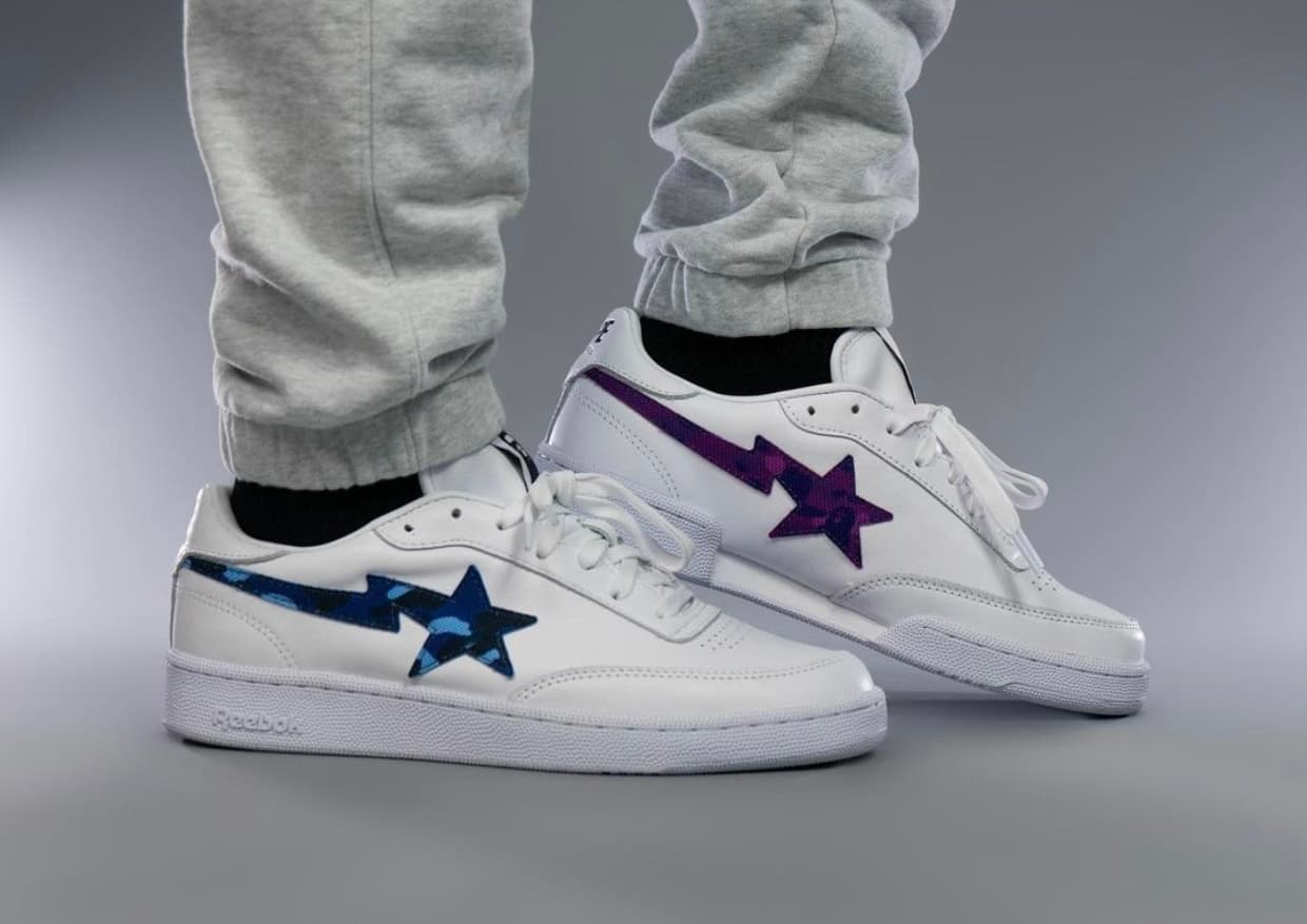 Bape x Reebok Club C “Bapesta” release photo 15