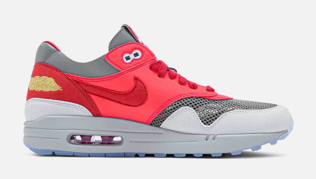 CLOT x Nike Air Max 1 “K.O.D. Solar Red” release photo 4