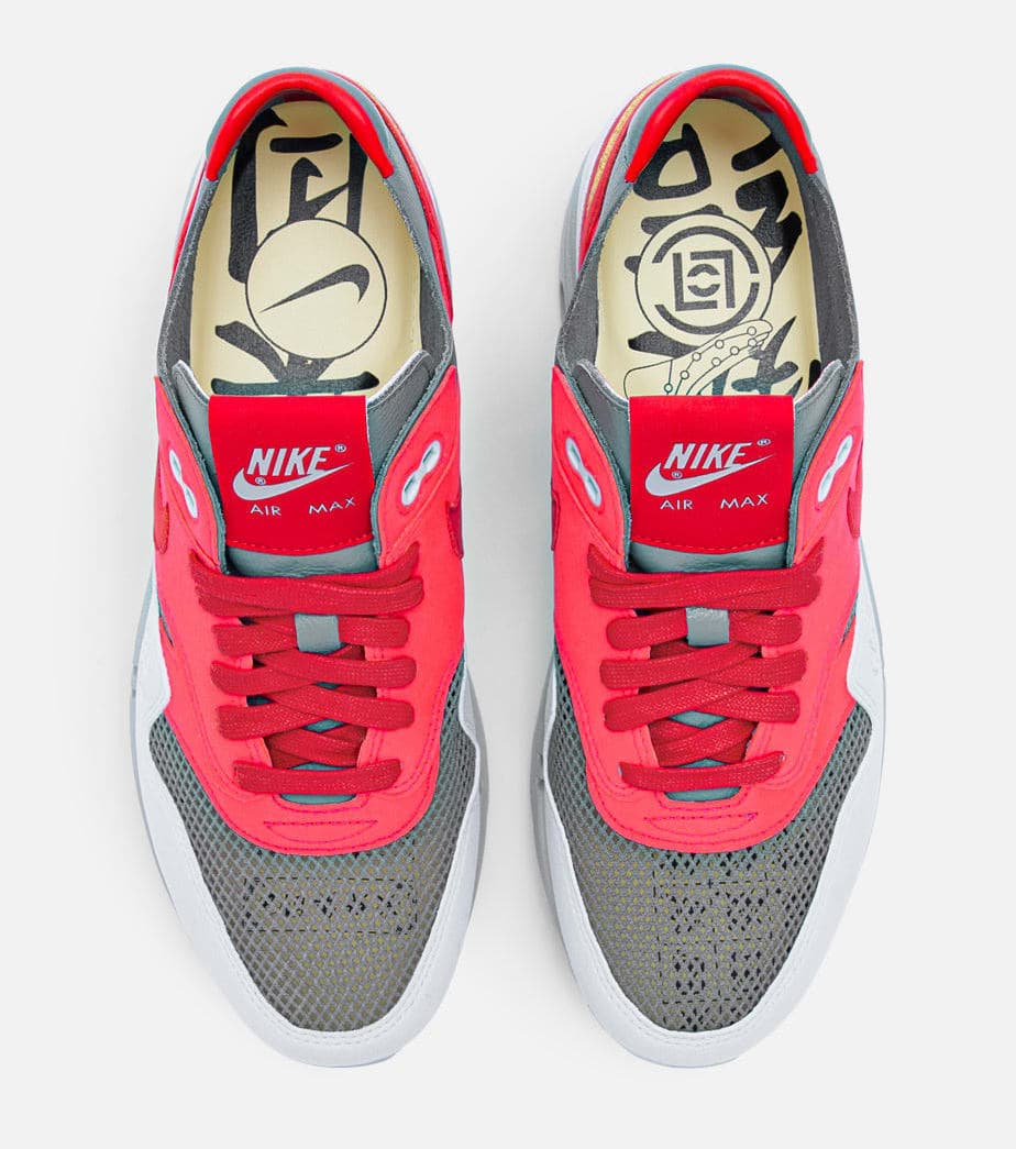 CLOT x Nike Air Max 1 “K.O.D. Solar Red” release photo 5