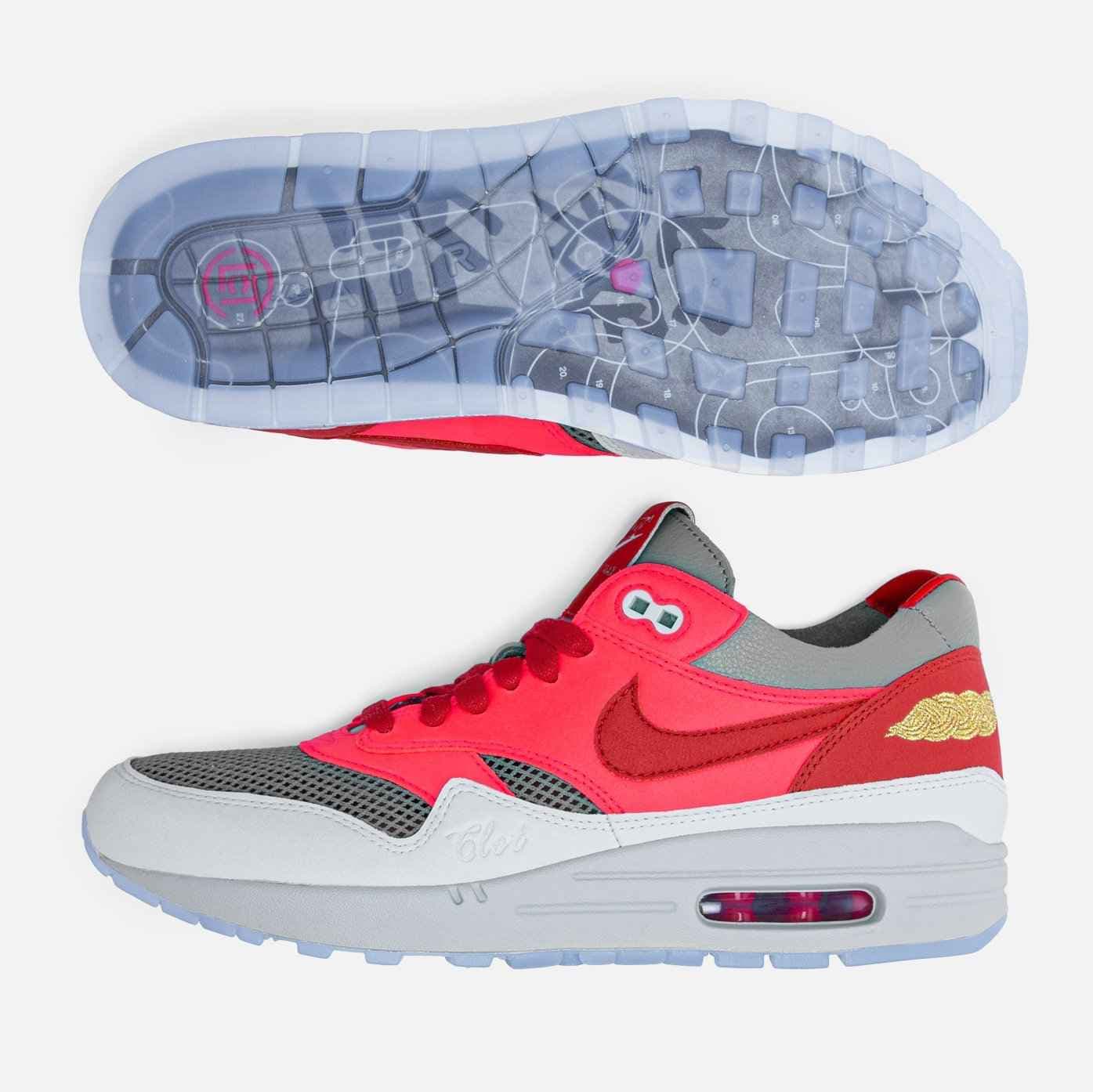 CLOT x Nike Air Max 1 “K.O.D. Solar Red” release photo 10