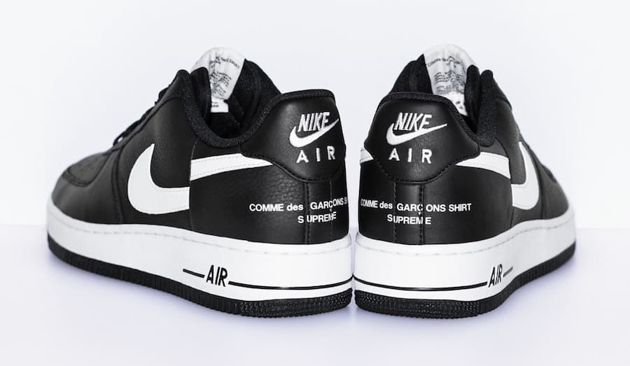 Supreme x Comme des Garçons x Nike Air Force 1 Low release photo 4