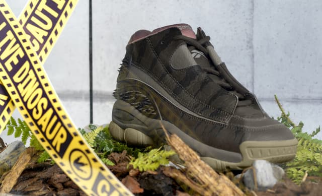 Jurassic World x Reebok Answer DMX “Giganotosaurus” release photo