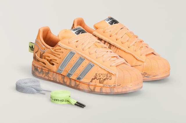 Hellstar x adidas Superstar "Hazy Orange" adidas release photo