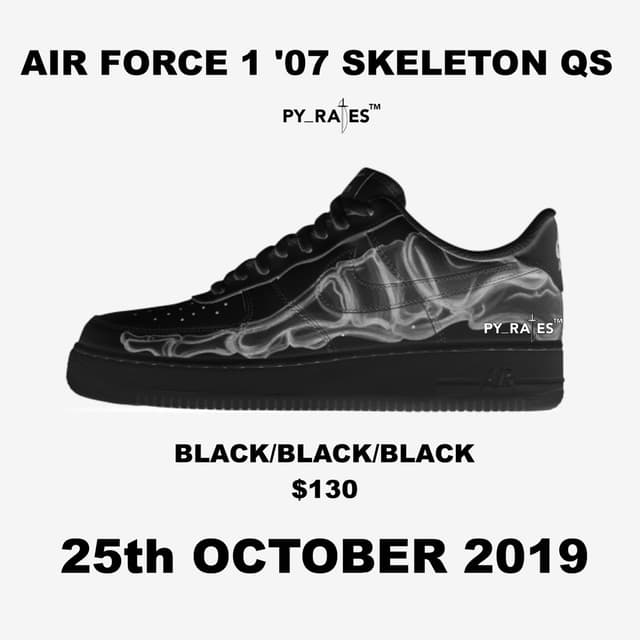 Nike Air Force 1 Low “Skeleton” Nike release photo