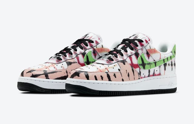 Nike Air Force 1 “Black Tie-Dye” Nike release photo