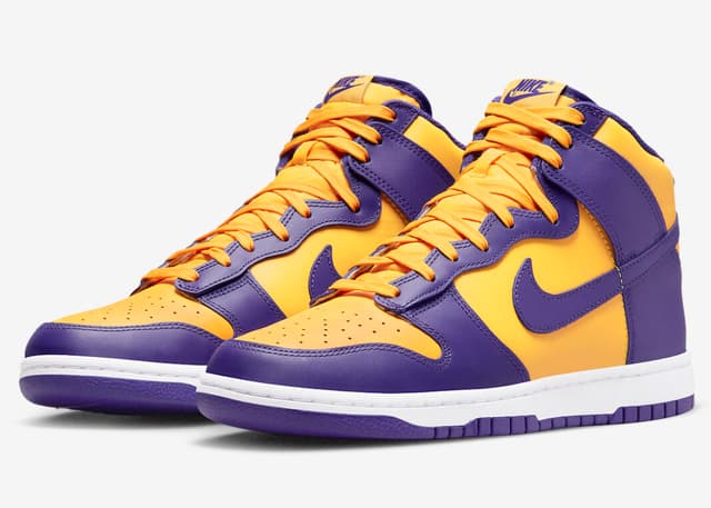 Nike Dunk High “Lakers” Nike release photo