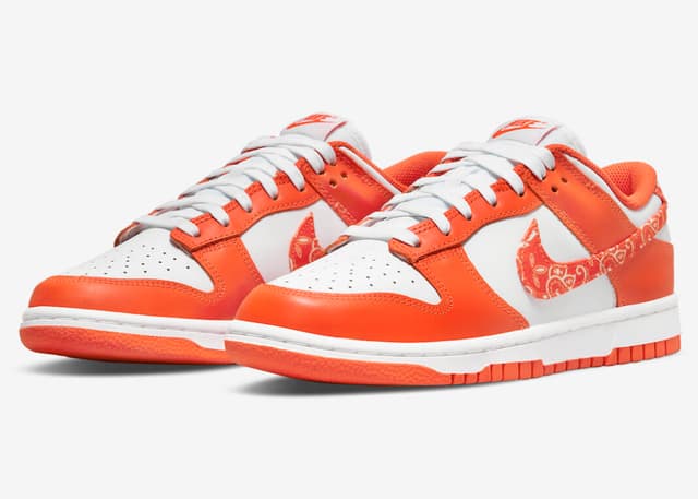 Nike Dunk Low WMNS “Orange Paisley” Nike release photo
