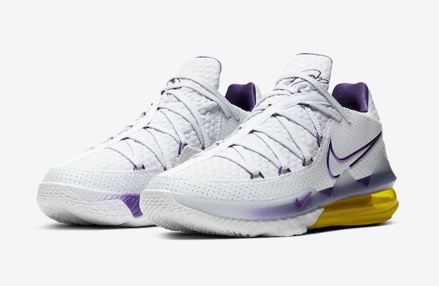 Nike LeBron 17 Low “Lakers Home” Nike release photo