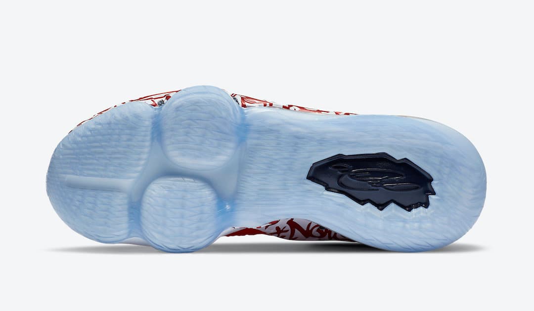 Nike LeBron 17 “Graffiti Fire Red” release photo 7
