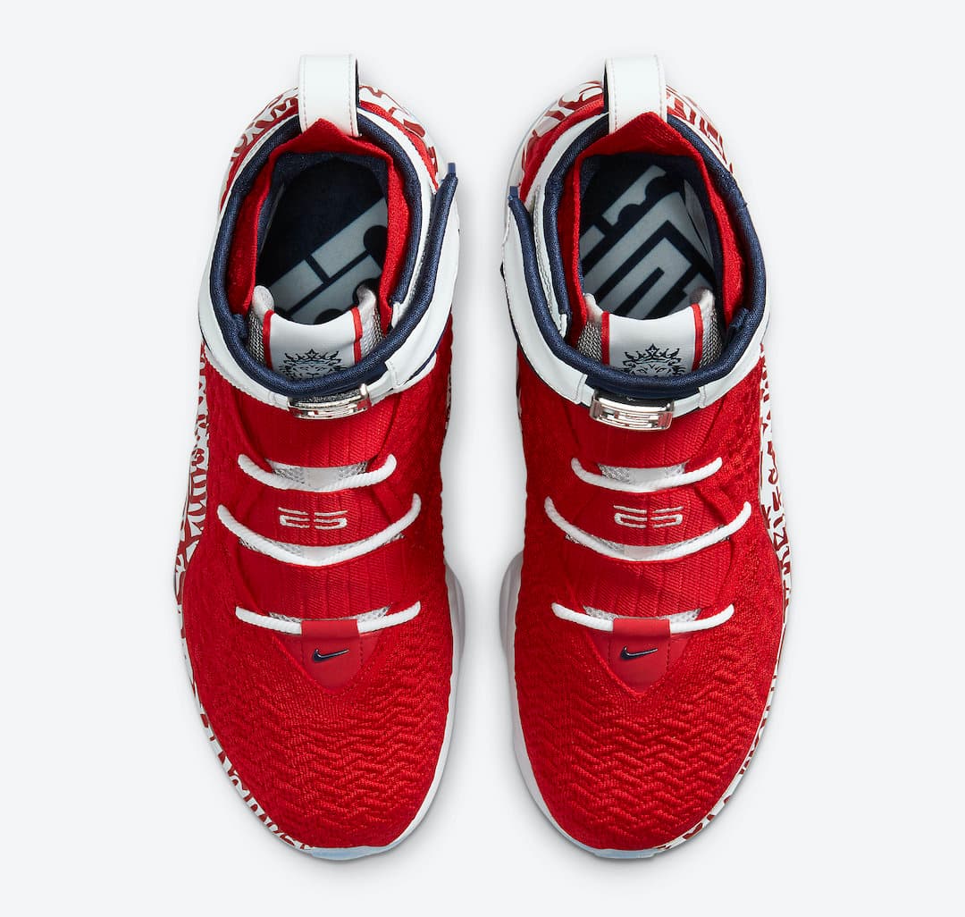 Nike LeBron 17 “Graffiti Fire Red” release photo 5