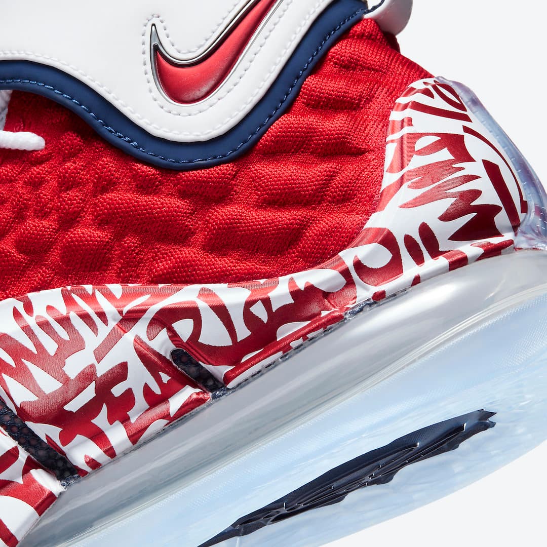Nike LeBron 17 “Graffiti Fire Red” release photo 9