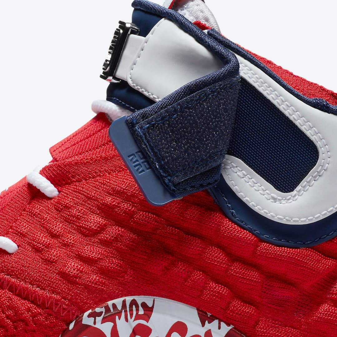 Nike LeBron 17 “Graffiti Fire Red” release photo 10