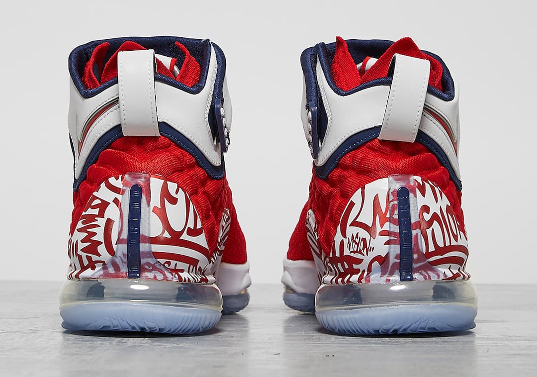 Nike LeBron 17 “Graffiti Fire Red” release photo 15