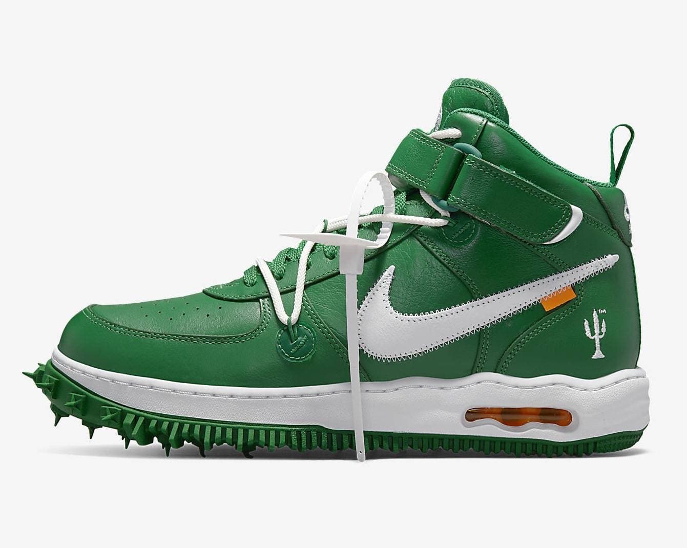 Off-White x Nike Air Force 1 Mid “Pine Green” release photo 3